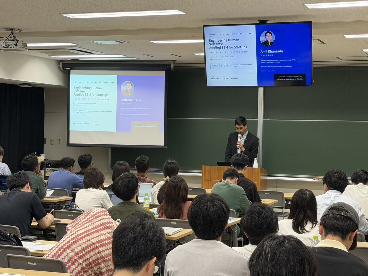 Amil Khanzada teaching students